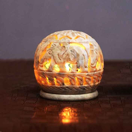 Tea Light Holder (Handcrafted Soapstone)