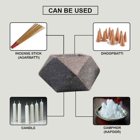Diamond Incense Burner (Marble Soapstone)