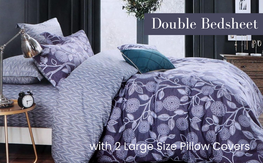 Aurephine Premium King Size Bedsheet (108" x 108") 400TC