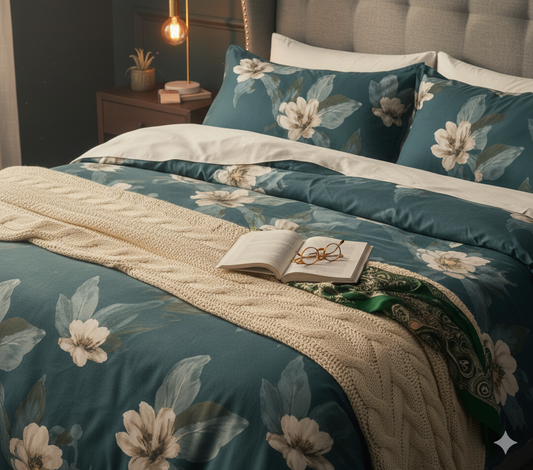 Belvarra Premium King Size Bedsheet (108" x 108") - 400 TC