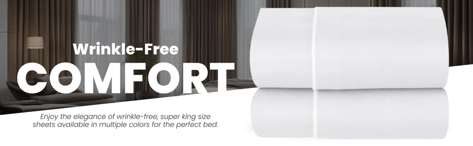 White Cotton Italian Cotton King Size Bedsheet (108" x 108") 500TC