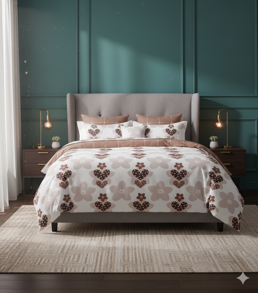 Fabio Fitted Premium King Size Bedsheet (108" x 108") 400 TC