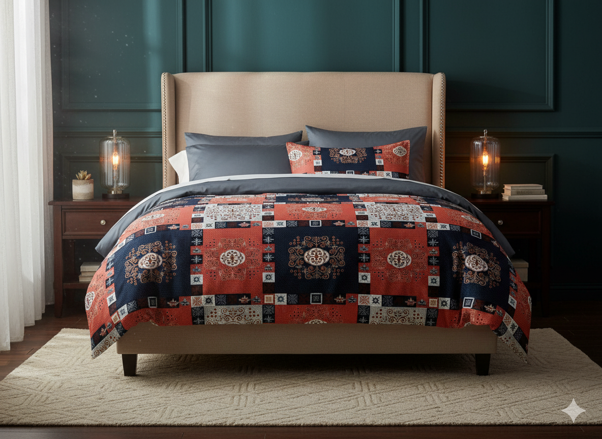 italia Fitted Premium King Size Bedsheet (108" x 108") 400 TC