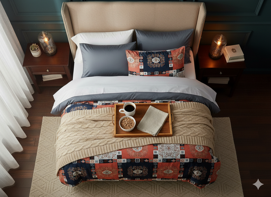 italia Fitted Premium King Size Bedsheet (108" x 108") 400 TC