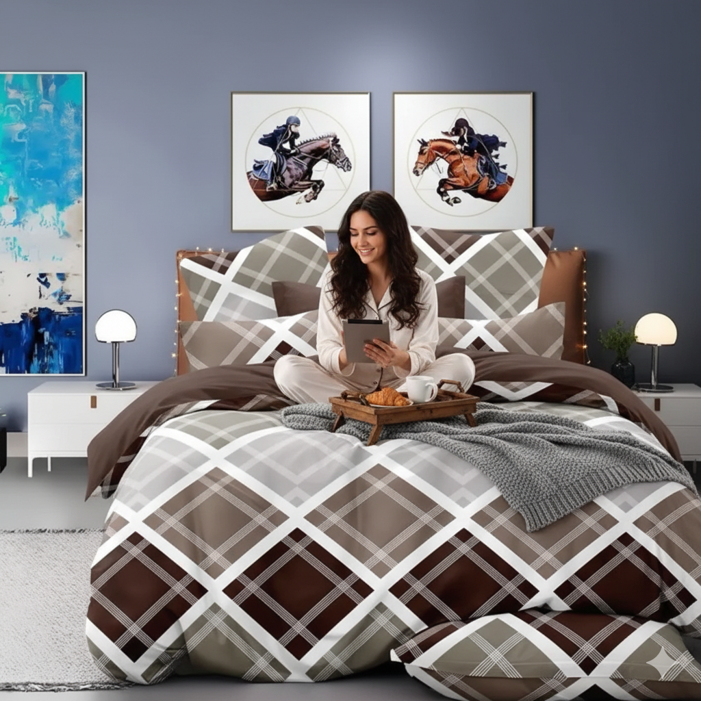 Aurenise Premium King Size Bedsheet (108" x 108") - 400 TC