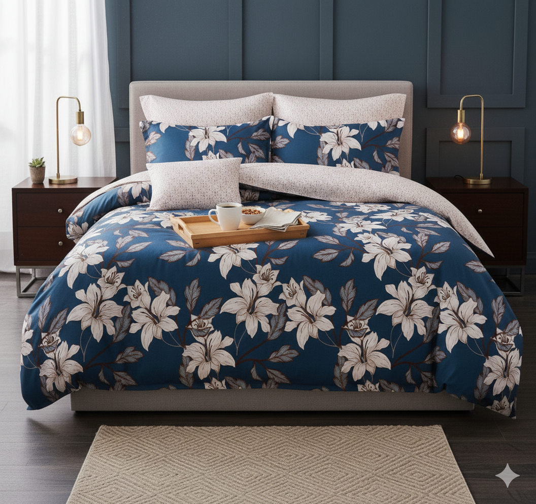 Venice Fitted Premium King Size Bedsheet (108" x 108") 400 TC