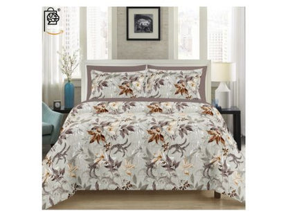 Aurithra Premium King Size Bedsheet (108" x 108")- 400 TC