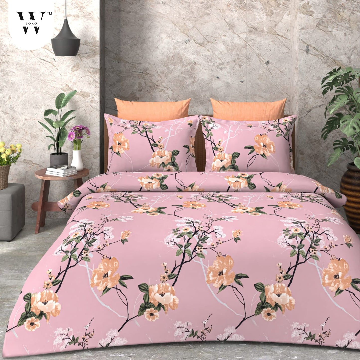 Bellasia Premium Single Bedsheet (60" x 90")-144 TC