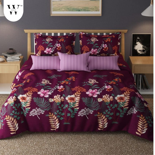 Zenovia Premium Queen Size Bedsheet (90" x 100")- 300 TC