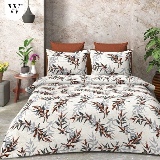 Rivana Premium Double Bedsheet (90" x 100") - 400 TC