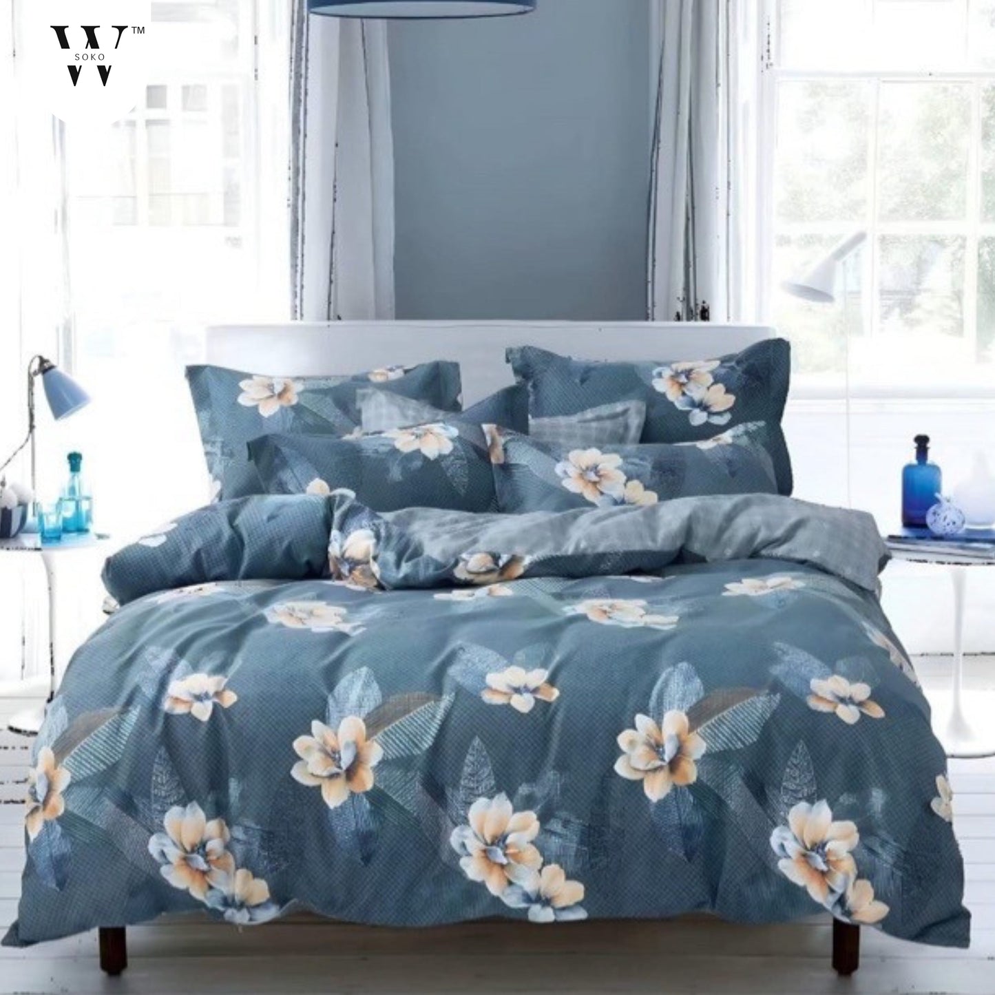 Belvarra Premium King Size Bedsheet (108" x 108") - 400 TC