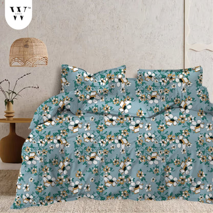 Luserra Premium Single Bedsheet (60" x 90")- 144 TC