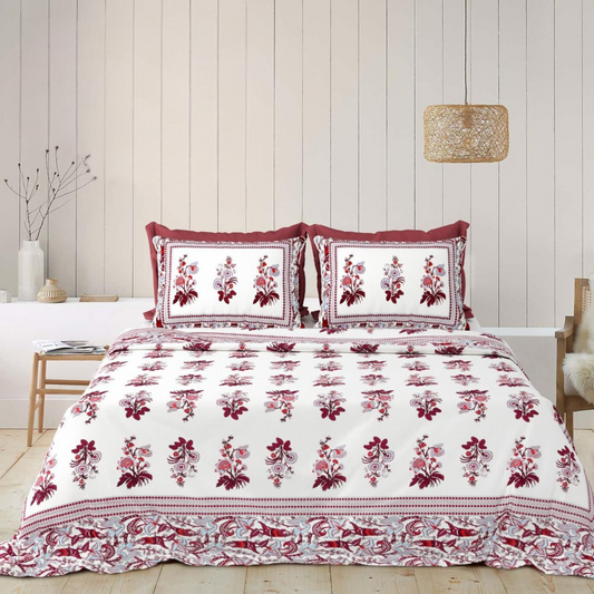 Pehchaan Jaipuri Block Print - 400 TC - King Size (108 x 108)