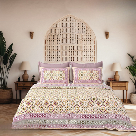 Misri Jaipuri Block Print - 400 TC - King Size (108 x 108)