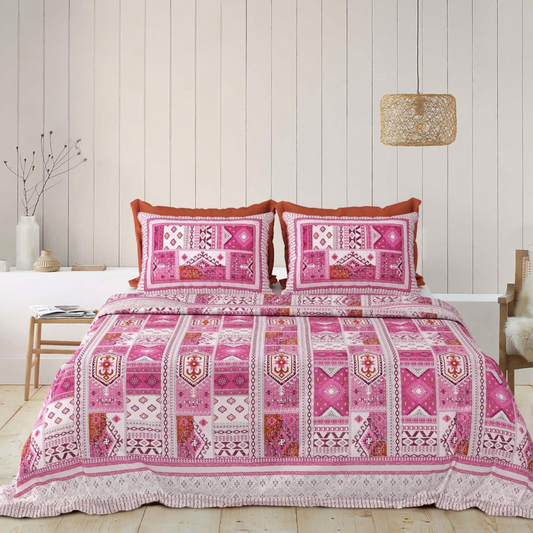 Mehsoos Jaipuri Block Print - 400 TC - King Size (108 x 108)
