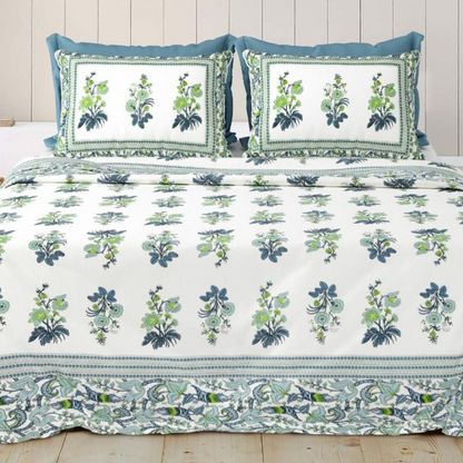 Rangrez Jaipuri Block Print - 400 TC - King Size (108 x 108)