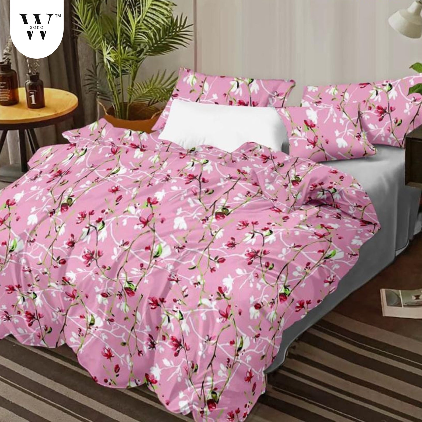 Aurithis Premium Single Bedsheet (60" x 90")- 144 TC