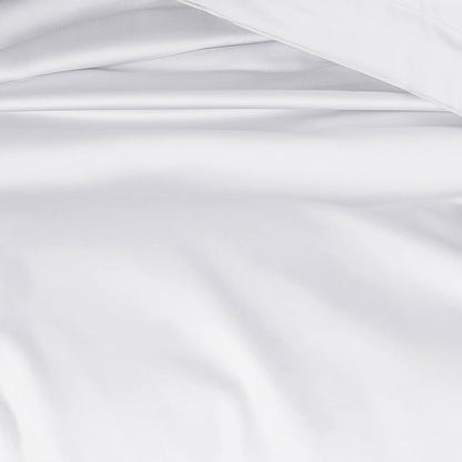 White Cotton Italian Cotton King Size Bedsheet (108" x 108") 500TC