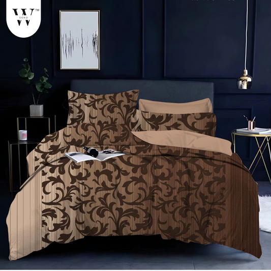 Belvoria Premium Queen Size Bedsheet (90" x 100")- 300 TC