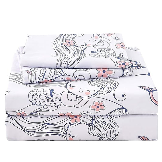 Marlynn Premium King Size Bedsheet (108" x 108") 300 TC