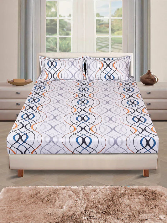 Zolisse Premium Queen Size Bedsheet (90" x 100") 300 TC