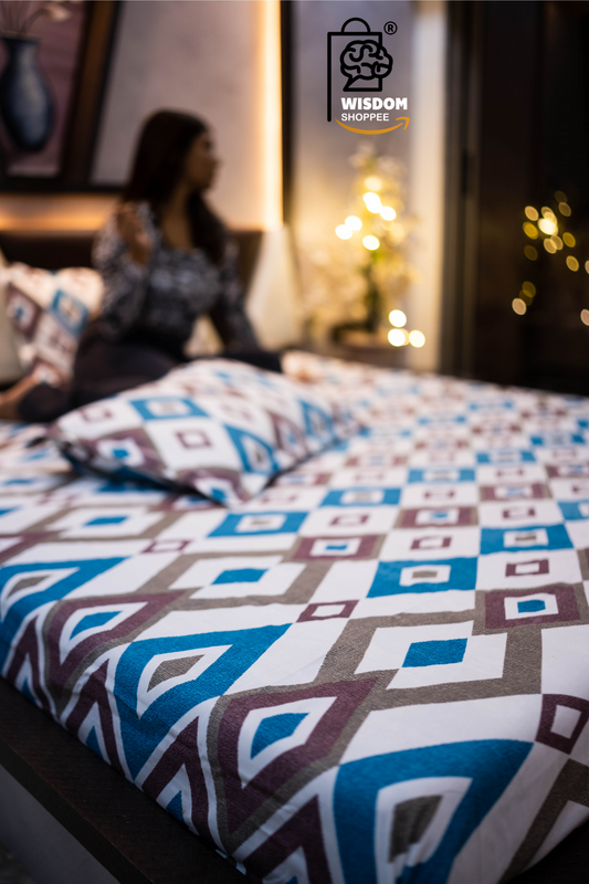 Bellancia Premium King Size Bedsheet (108" x 108")- 400 TC