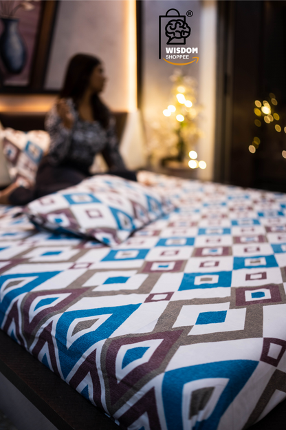 Zenissa Premium King Size Bedsheet (108" x 108") 400TC