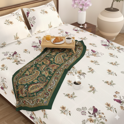 Leheriya Jaipuri Block Print - 400 TC - King Size (108 x 108)