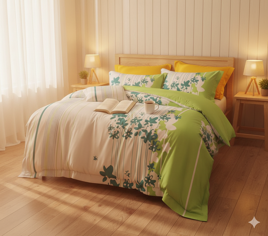Cresoria Premium King Size Bedsheet (108" x 108") 400 TC