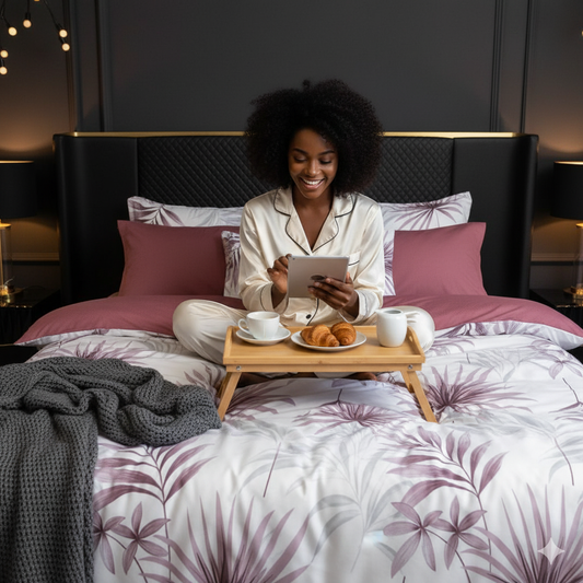 Bloom Premium King Size Bedsheet (108" x 108")- 400TC