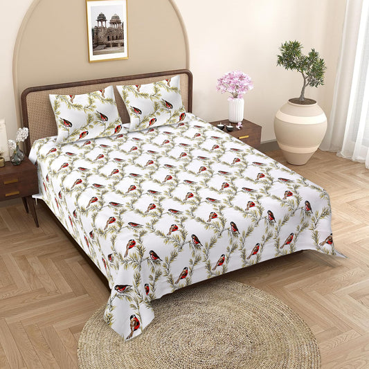 Jhilmora Jaipuri Block Print - 400 TC - King Size (108 x 108)
