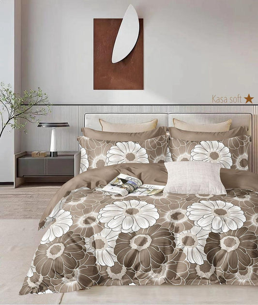 Orvenda Premium Queen Size Bedsheet (90" x 100") 300 TC