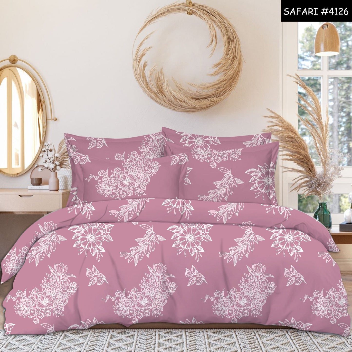 Cresvianne Premium Queen Size Bedsheet (90" x 100") 300 TC