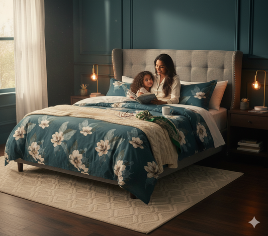 Belvarra Premium King Size Bedsheet (108" x 108") - 400 TC