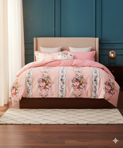 Budapest Fitted Premium King Size Bedsheet (108" x 108") 400 TC