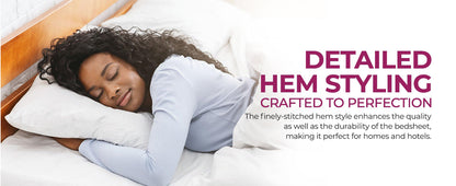 Cotton White Premium King Size Bedsheet (108" x 108") 450TC